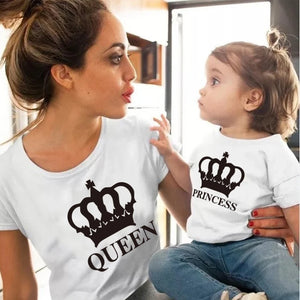 Crown Princess Family Matching Clothes Mommy and Me Clothes