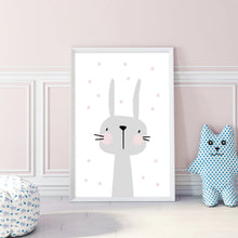 Load image into Gallery viewer, Pink Cartoon Nursery Girl Wall Pictures
