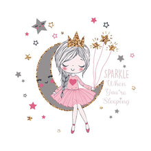 Load image into Gallery viewer, Princess On The Moon Wall Sticker
