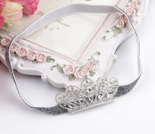 Load image into Gallery viewer, Rhinestone Crown Newborn Headband Tiaras
