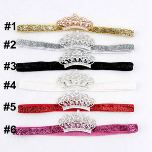 Rhinestone Crown Newborn Headband Tiaras