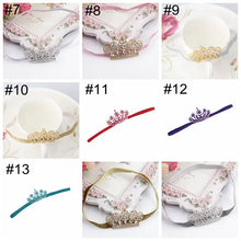 Load image into Gallery viewer, Rhinestone Crown Newborn Headband Tiaras
