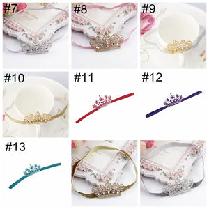 Rhinestone Crown Newborn Headband Tiaras