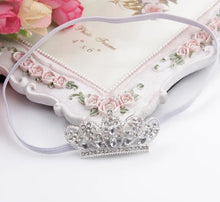 Load image into Gallery viewer, Rhinestone Crown Newborn Headband Tiaras
