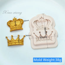 Load image into Gallery viewer, King Crown And Queen Crown Fondant Silicone Molds For Baking
