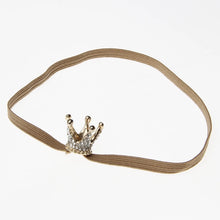 Load image into Gallery viewer, New Baby Girls Gold Crown Headband
