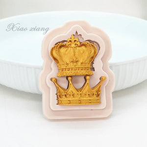 King Crown And Queen Crown Fondant Silicone Molds For Baking