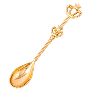 Crown Coffee Spoon (silver or gold)