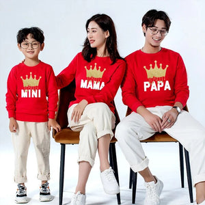 Family Matching Outfits Mama Papa Mini Sweatshirt