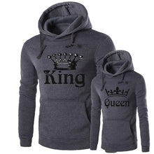 Load image into Gallery viewer, Fashion King and Queen Hoodie + colors
