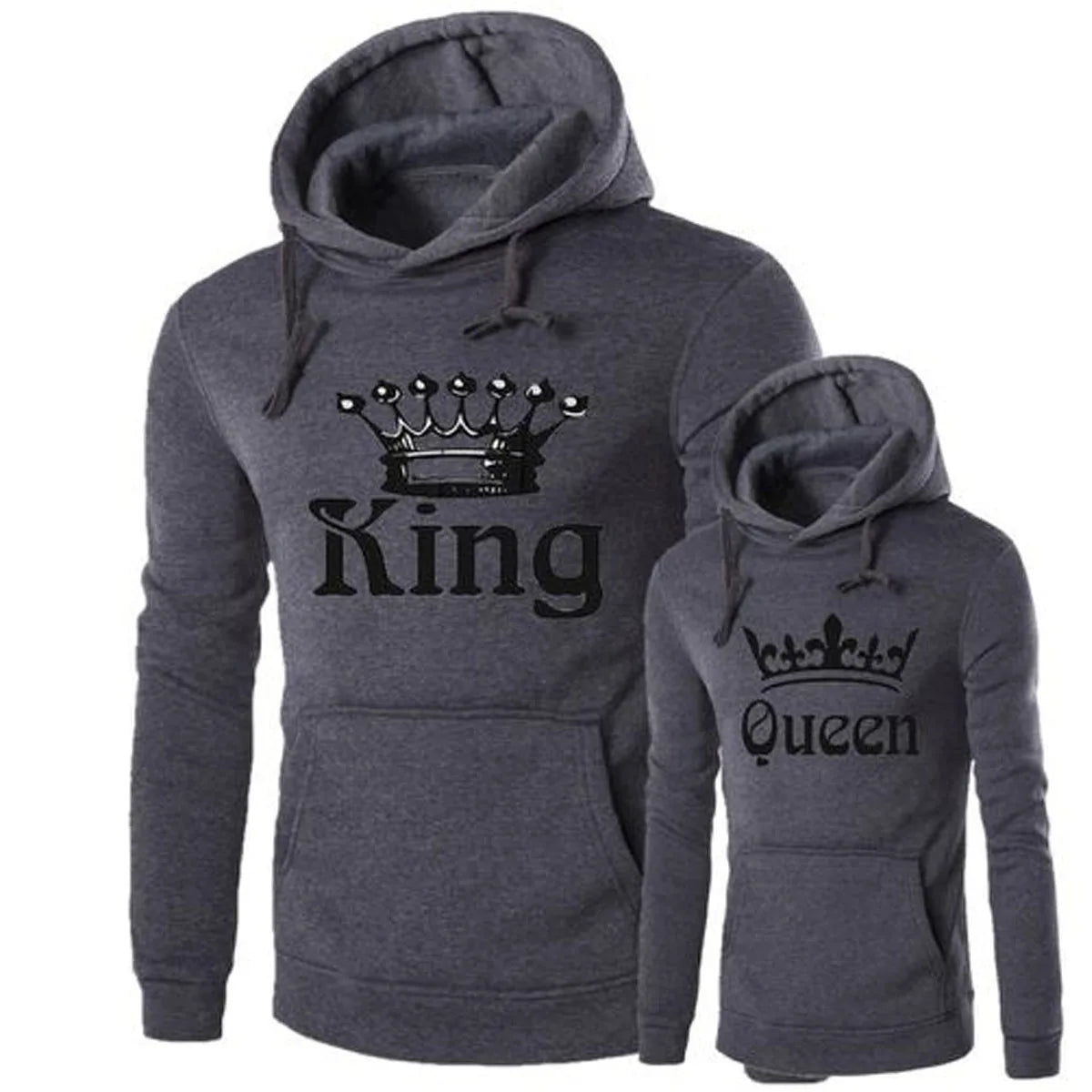 King and queen hoodies fyndiq best sale