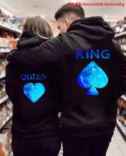 Load image into Gallery viewer, Couple King and Queen Sweatshirt + colors/styles
