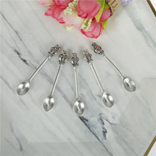 Load image into Gallery viewer, 5pcs Flatware metal Silver Coffee Spoons
