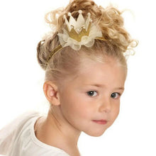 Load image into Gallery viewer, Fashion Mini Felt Crown with Glitter Elastic Headband for Girls
