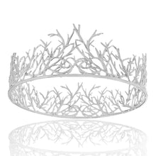 Load image into Gallery viewer, Gold or Sliver Royal King Medieval Crowns European Headdress.
