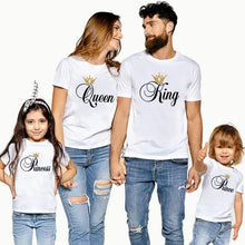 Load image into Gallery viewer, Family Matching Outfits King Queen Prince Princess  T-shirt
