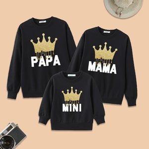 Family Matching Outfits Mama Papa Mini Sweatshirt