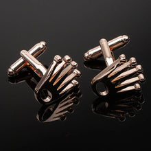 Load image into Gallery viewer, Quality Crown Cufflinks, different styles and colors.
