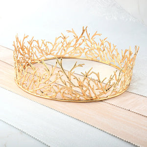 Gold or Sliver Royal King Medieval Crowns European Headdress.