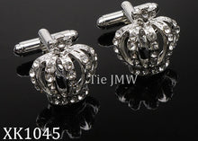 Load image into Gallery viewer, Quality Crown Cufflinks, different styles and colors.
