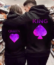 Load image into Gallery viewer, Couple King and Queen Sweatshirt + colors/styles
