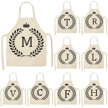 Load image into Gallery viewer, 1Pc Simple Crown Letter Printed Kitchen Chef Apron
