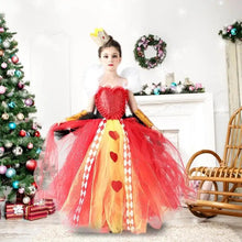 Load image into Gallery viewer, Queen Of Hearts Costume  2-10 yrs.
