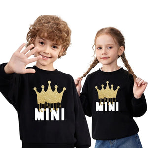 Family Matching Outfits Mama Papa Mini Sweatshirt