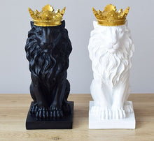 Load image into Gallery viewer, Resin  Cowned Lion Statue
