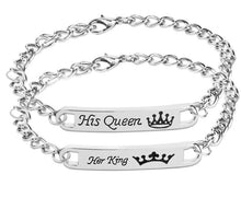 Load image into Gallery viewer, His Queen Her King Bracelets
