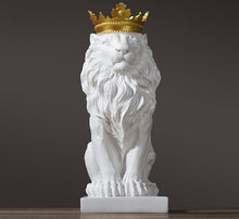 Load image into Gallery viewer, Resin  Cowned Lion Statue
