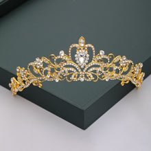 Load image into Gallery viewer, Gold Silver Color Tiaras And Crowns For Bride
