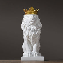 Load image into Gallery viewer, Resin  Cowned Lion Statue
