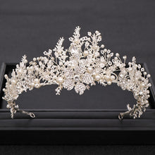 Load image into Gallery viewer, Trendy Handmade Wedding Crown Baroque Rhinestone, Pearl &amp; Crystal Headband
