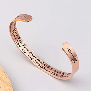 Engraved Inspirational Cuff Bracelet Gift