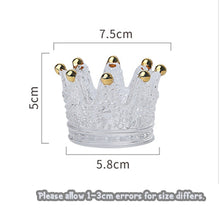 Load image into Gallery viewer, Crown Crystal Candlestick  Decoration
