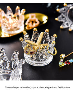 Crown Crystal Candlestick  Decoration