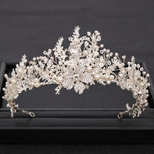 Load image into Gallery viewer, Trendy Handmade Wedding Crown Baroque Rhinestone, Pearl &amp; Crystal Headband
