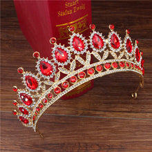 Load image into Gallery viewer, Vintage Crystal Queen Tiaras
