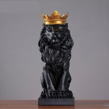 Load image into Gallery viewer, Resin  Cowned Lion Statue
