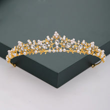 Load image into Gallery viewer, Gold Silver Color Tiaras And Crowns For Bride
