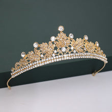 Load image into Gallery viewer, Gold Silver Color Tiaras And Crowns For Bride
