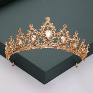 Gold Silver Color Tiaras And Crowns For Bride