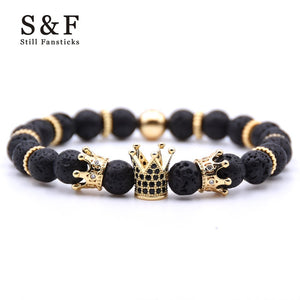 Gold Crown Bracelet For Men or Women