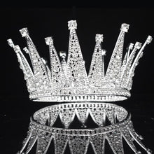 Load image into Gallery viewer, Vintage Crystal Queen  Bridal Tiara
