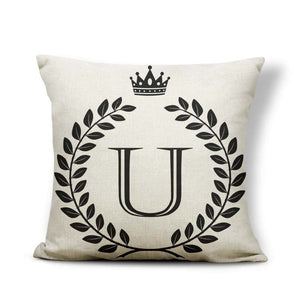 Alphabet Letter A-Z Cushion Covers