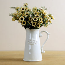 Load image into Gallery viewer, Vintage Water Pot Style Flower Vase With Imprinted Crown
