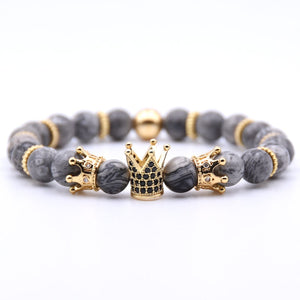 Gold Crown Bracelet For Men or Women