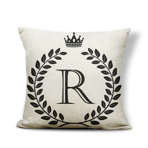 Alphabet Letter A-Z Cushion Covers