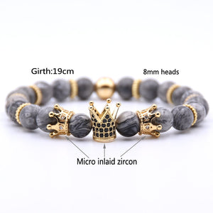 Gold Crown Bracelet For Men or Women